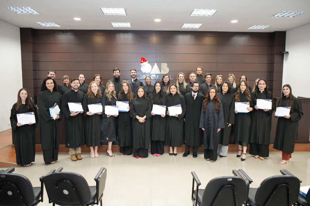 OAB Cascavel destaca  coragem e ética na penúltima cerimônia de juramento de 2025